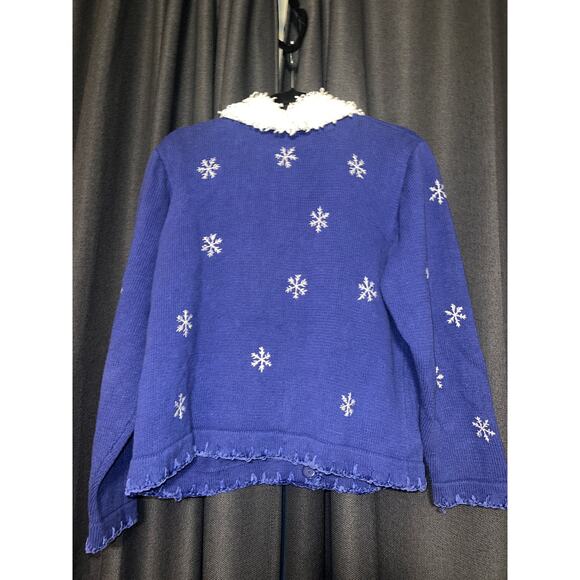 Ugly Christmas Sweater Vintage Xmas Cardigan Size Large - Picture 3 of 3